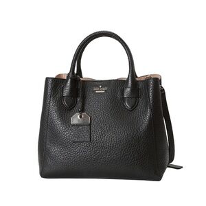 Kate Spade Black Pebbled Leather Carter Street Devlin Bag